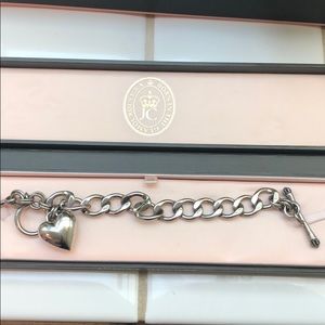 Juicy Couture silver charm bracelet w box